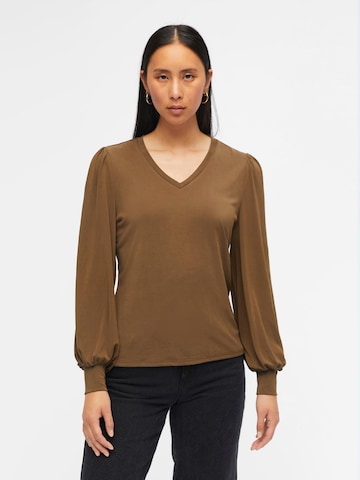 OBJECT Shirt 'Annie' in Brown: front