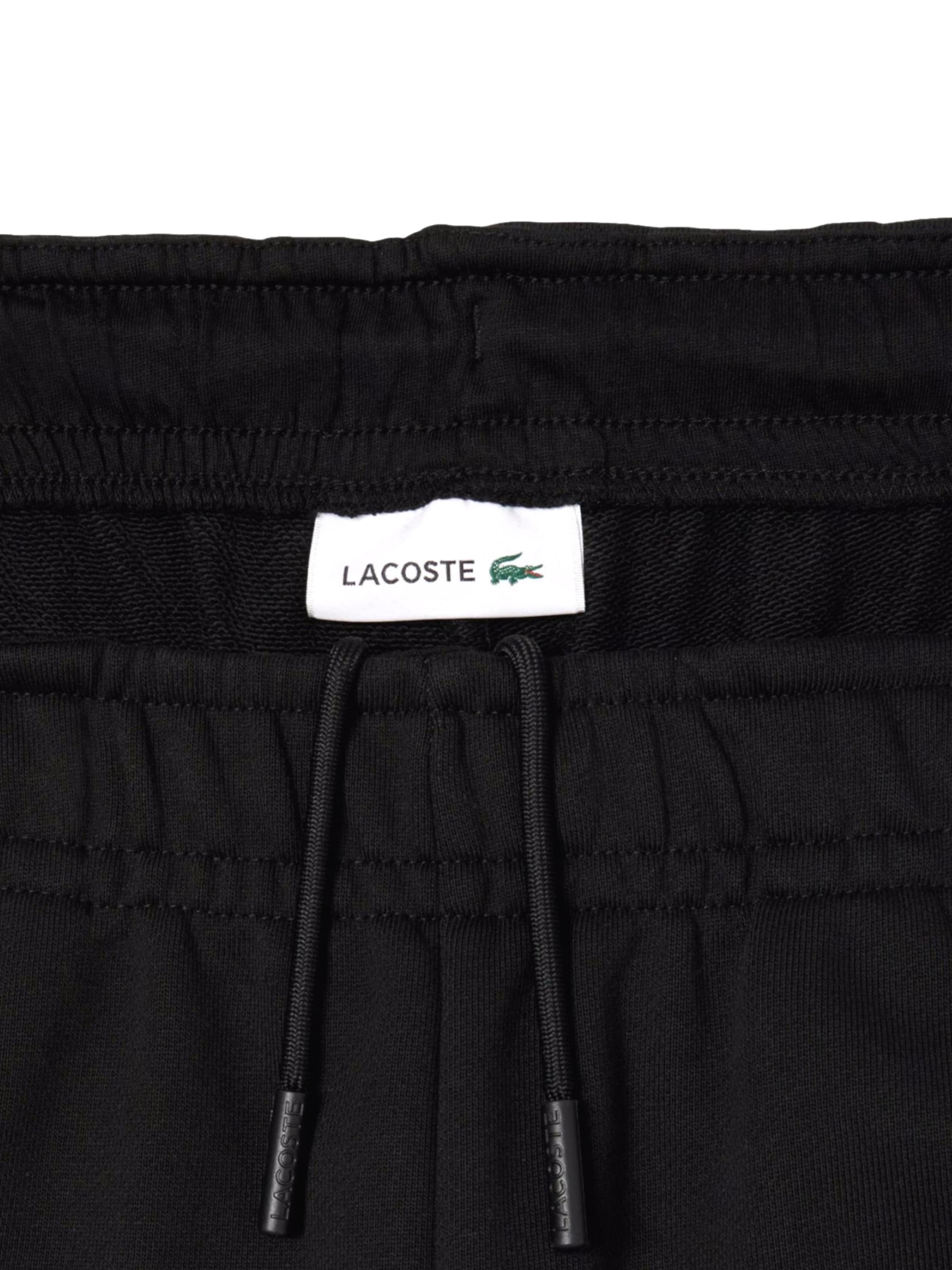 Regular Pantalon LACOSTE en noir
