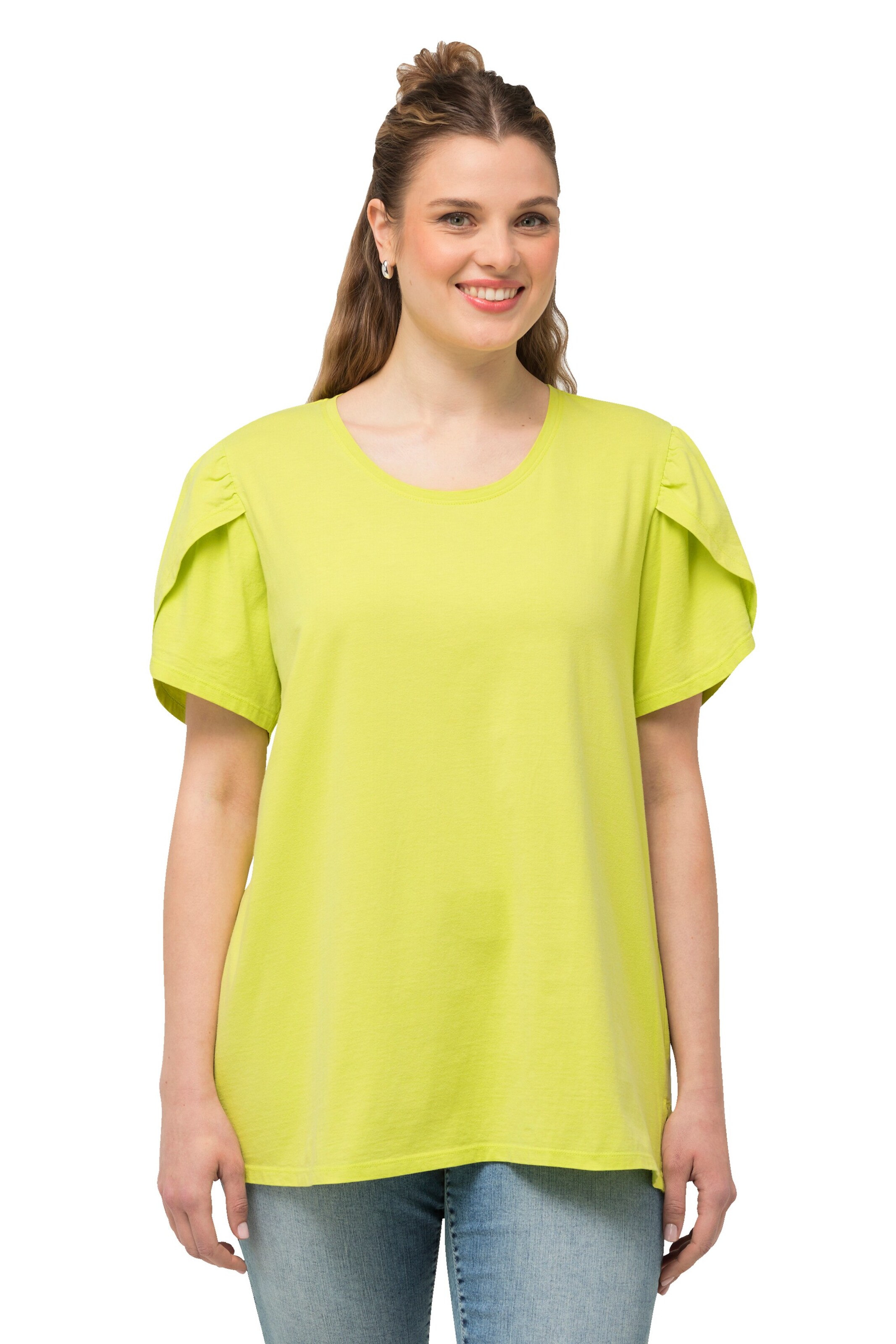 Ulla Popken Shirt in Groen: voorkant
