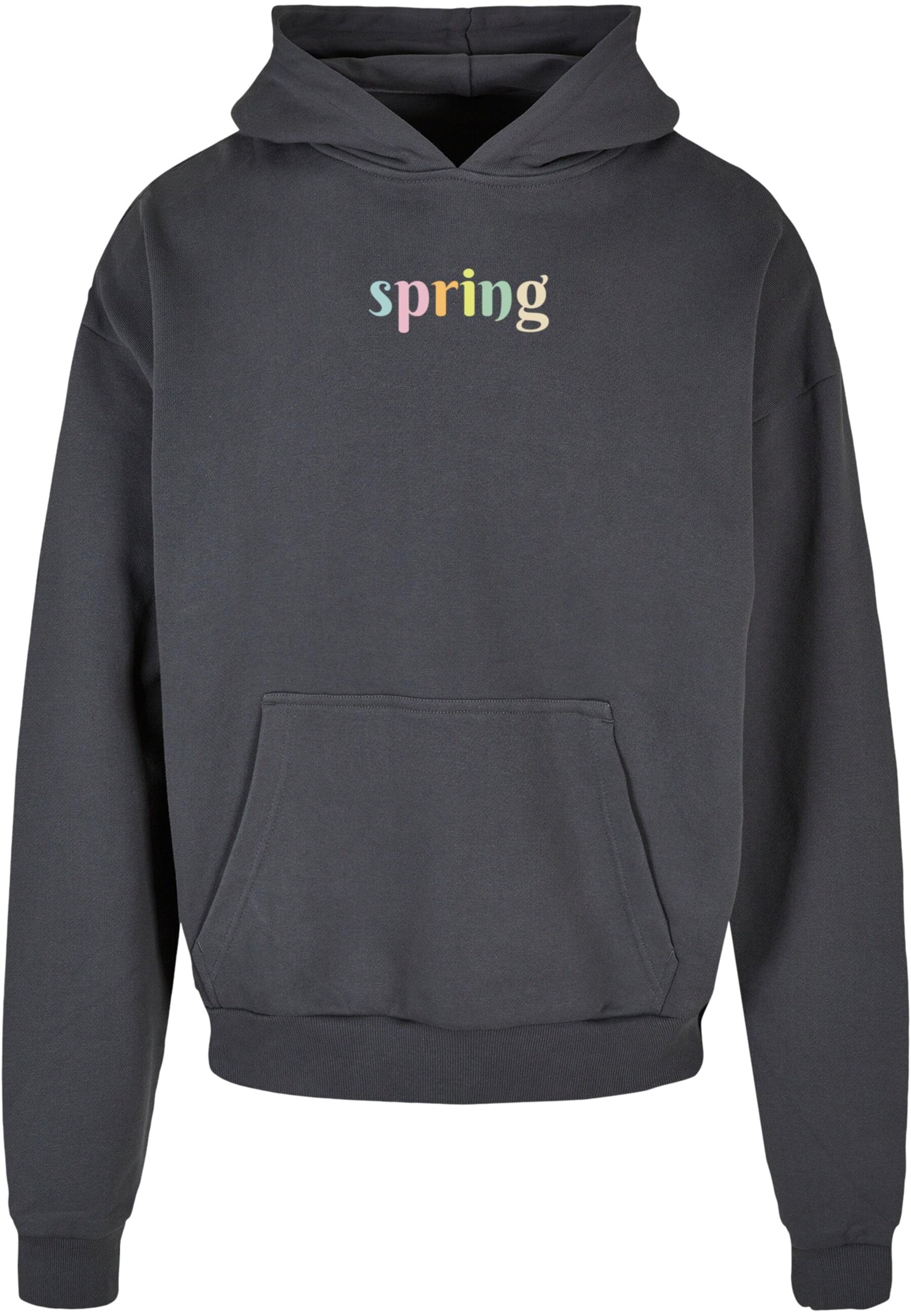 Merchcode Sweatshirt 'Spring - Spring' in Grau: Vorderseite
