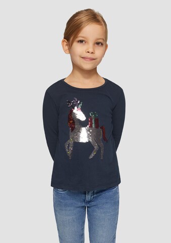 T-Shirt s.Oliver en bleu : devant