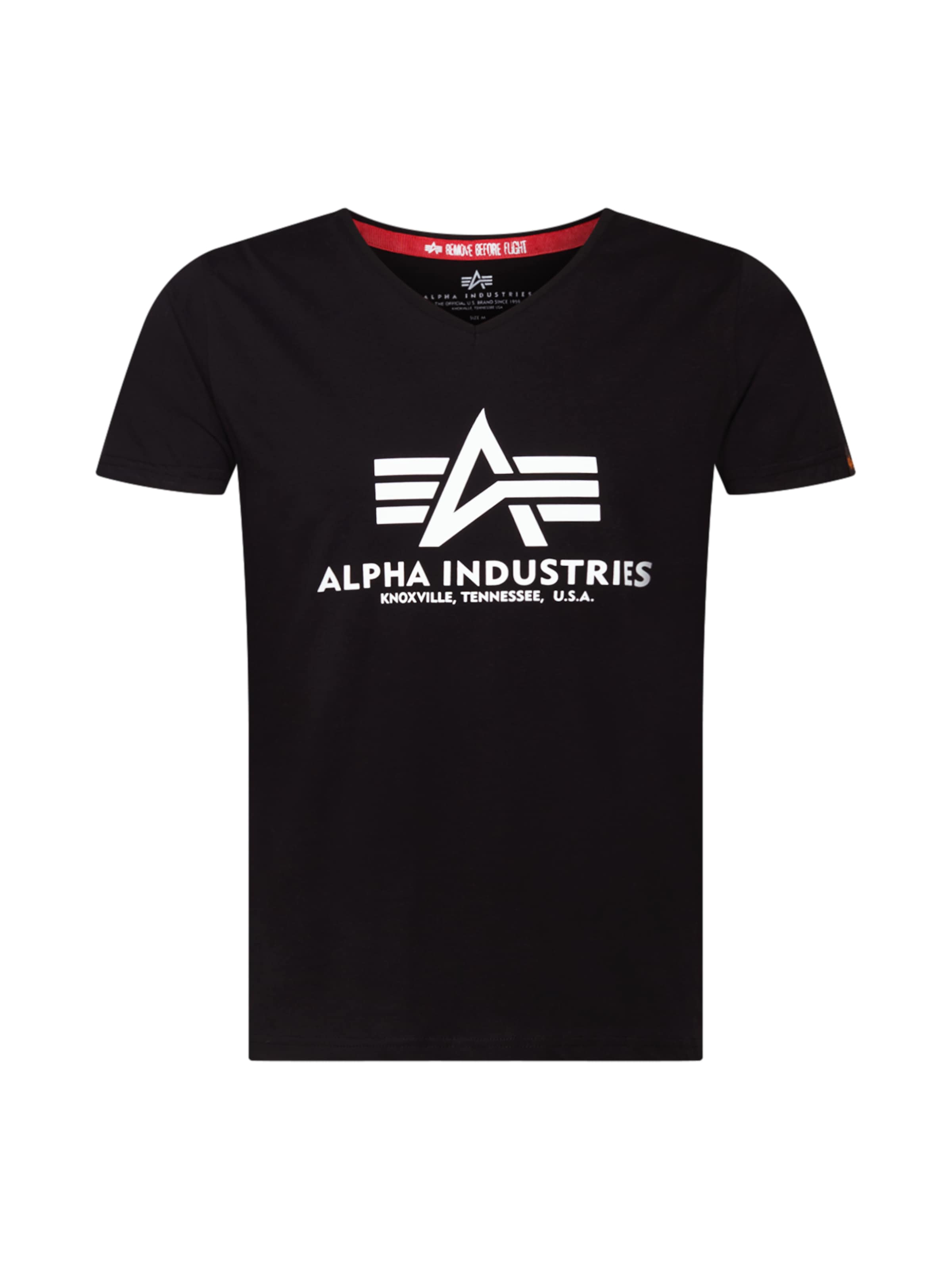 ALPHA INDUSTRIES Bluser & t-shirts i sort: forside