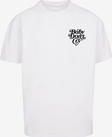 MT Upscale Shirt 'Baby Don´t Cry' in White: front