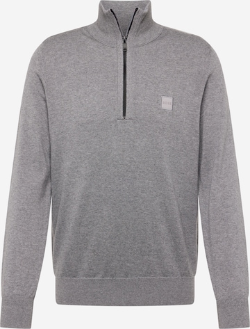 BOSS Sweater 'Kanobix_S' in Grey: front