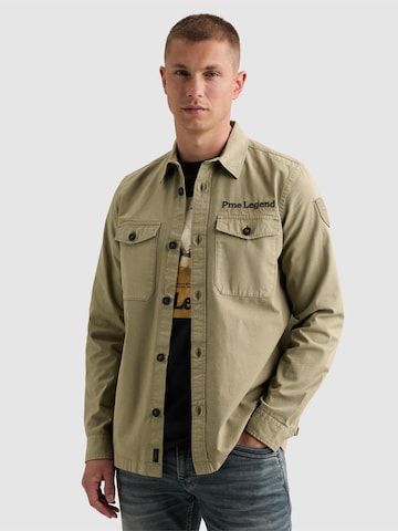 Regular fit Camicia 'Overshirt with back print' di PME Legend in verde: frontale