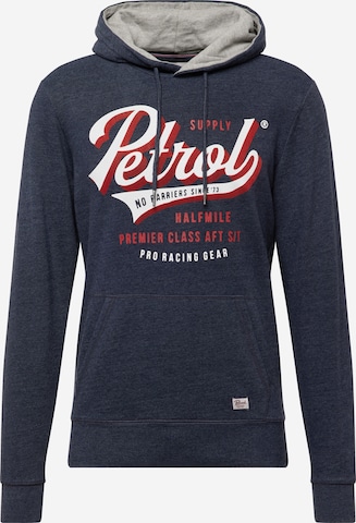 Petrol Industries Sweatshirt in Blauw: voorkant