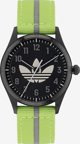 ADIDAS ORIGINALS Analog Watch ' CODE FOUR ' in Green: front