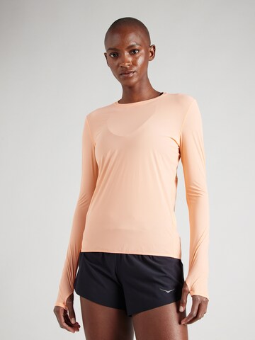 Hoka One One Performance Shirt 'AIROLITE' in Orange: front