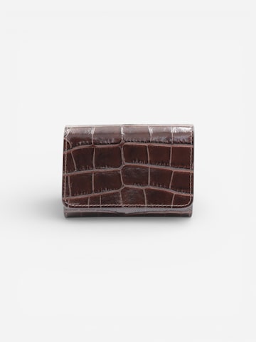 Cheval Firenze Wallet 'COSMO MINI CROC' in Brown: front