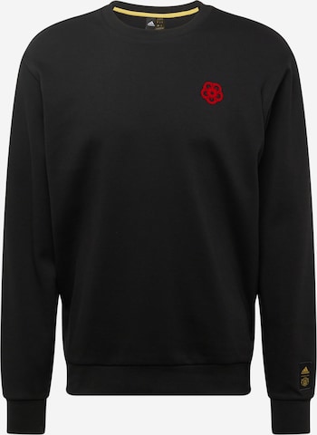 ADIDAS PERFORMANCE Athletic Sweatshirt 'Manchester United Cultural Story' in Black: front