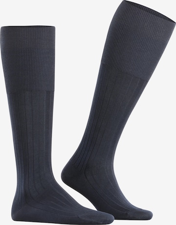 FALKE Knee High Socks 'Milano' in Blue: front