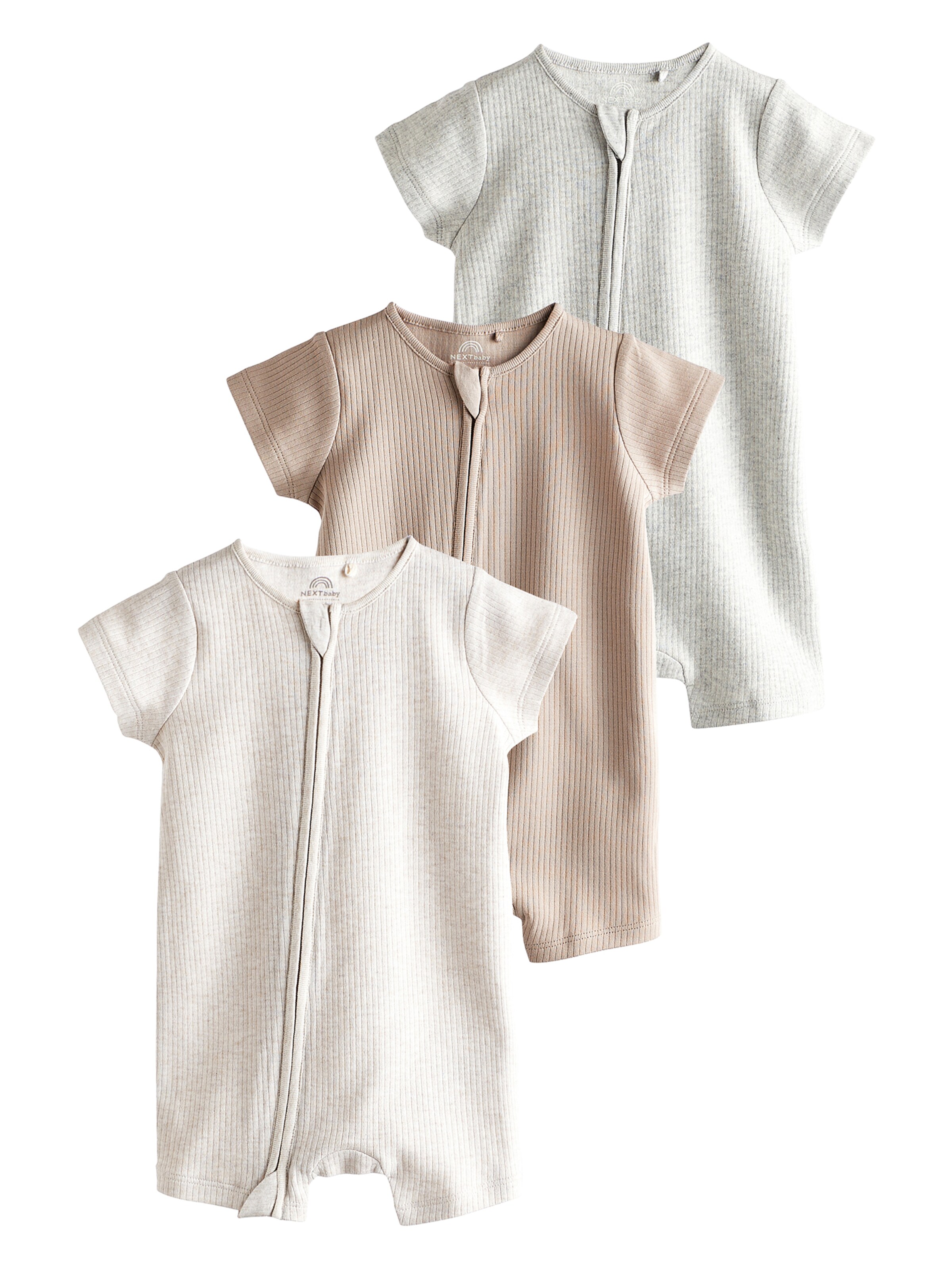 Next Romper/Bodysuit in Beige: front