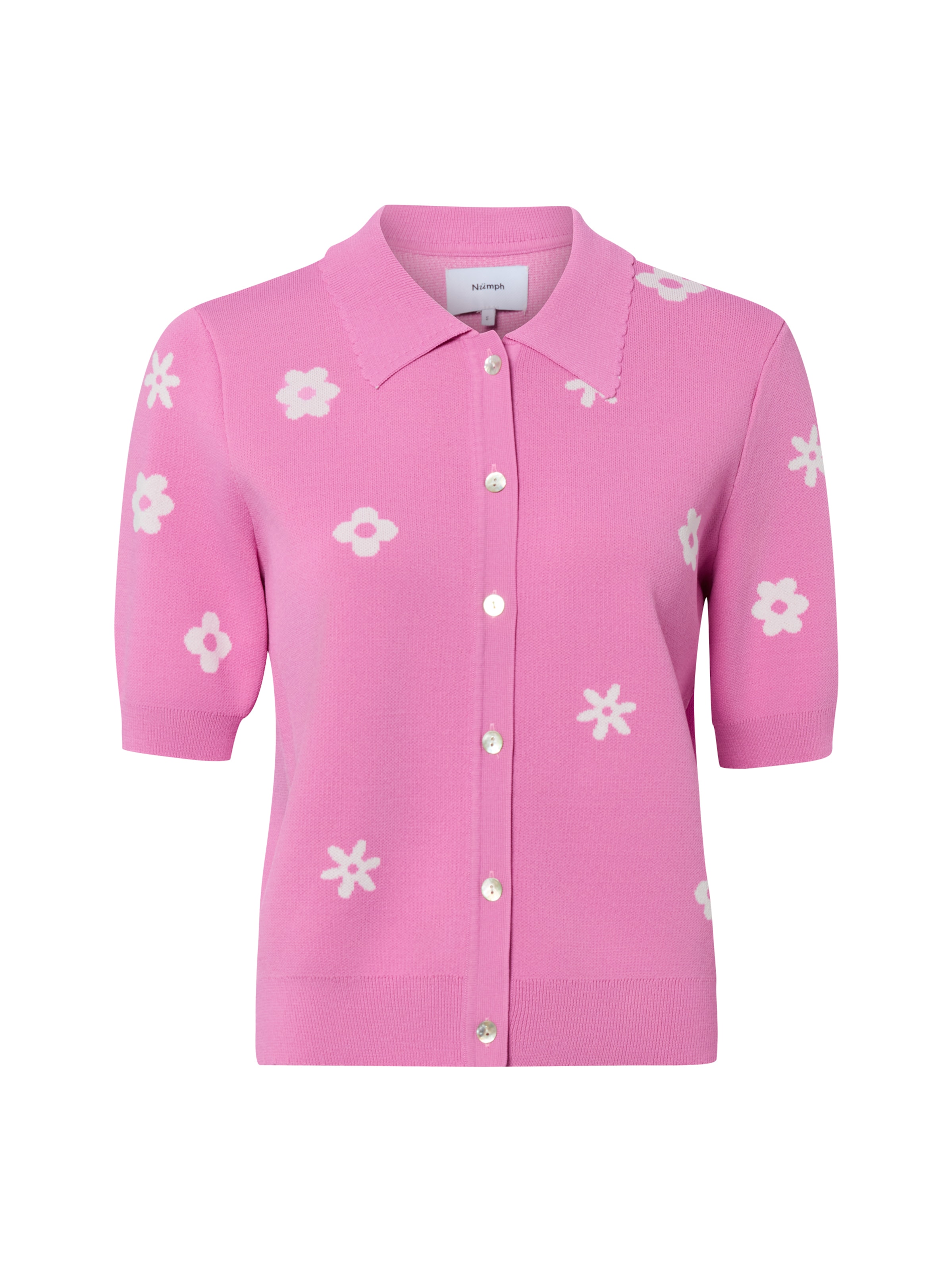 NÜMPH Knit Cardigan 'Margitta' in Pink: front