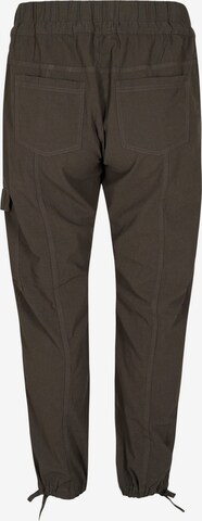 Effilé Pantalon 'JEASY' Zizzi en vert