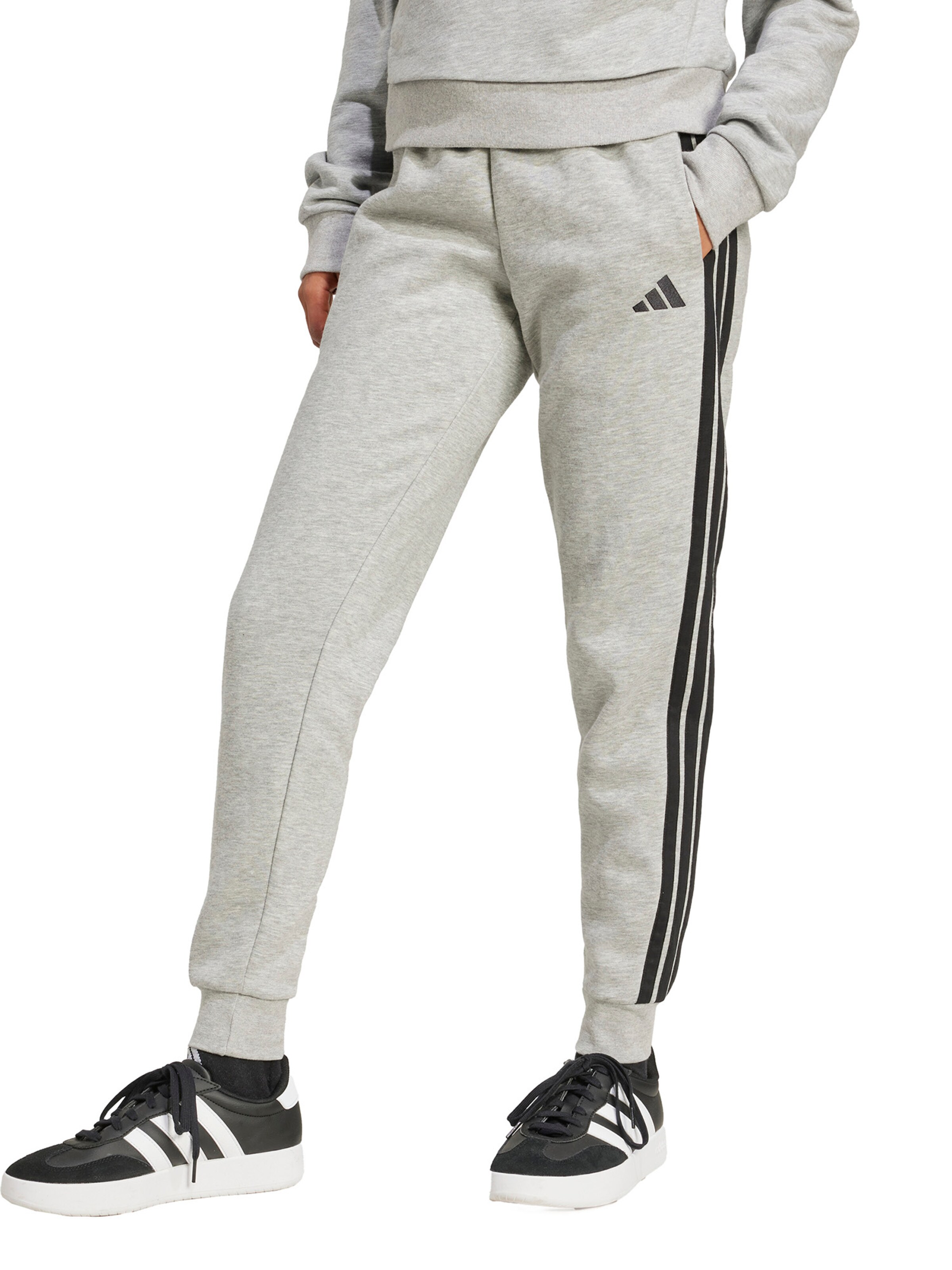 ADIDAS SPORTSWEAR Tapered Urheiluhousut värissä harmaa: etupuoli