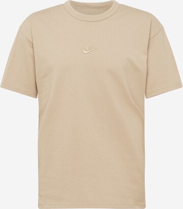 Nike Sportswear Shirt 'ESSENTIAL' in Beige: front