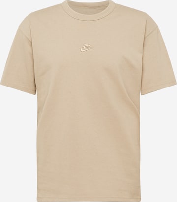 Nike Sportswear Shirt 'ESSENTIAL' in Beige: front