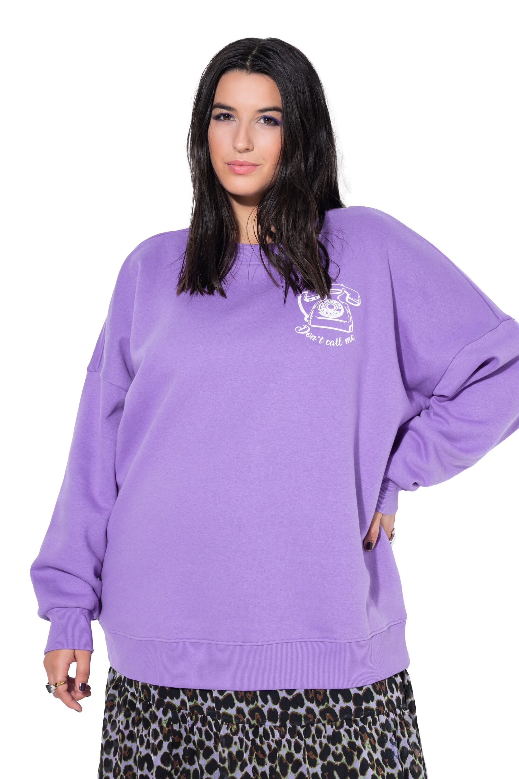 Studio Untold Sweatshirt in Lila: voorkant