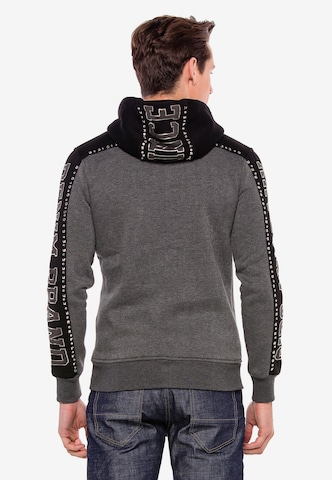 CIPO & BAXX Zip-Up Hoodie in Grey