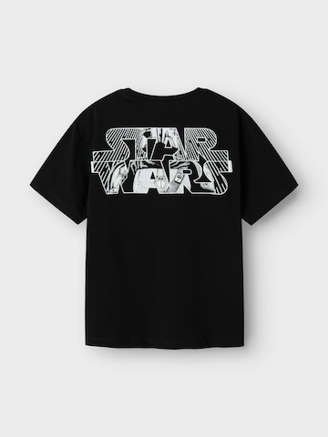 NAME IT Тениска 'NKMALLAN STARWARS' в черно