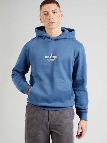 TOMMY HILFIGER Mikina – modrá: přední strana