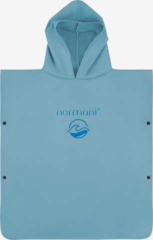 normani Badeponcho 'Rincon' in Blau: Vorderseite