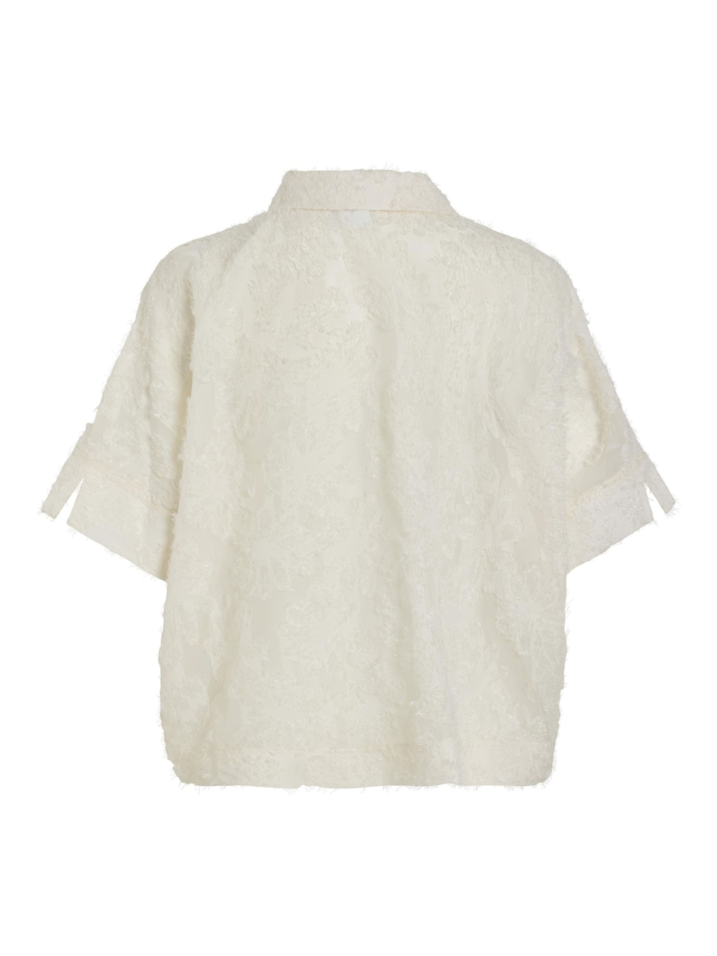 ROUGE EDIT Bluse i beige