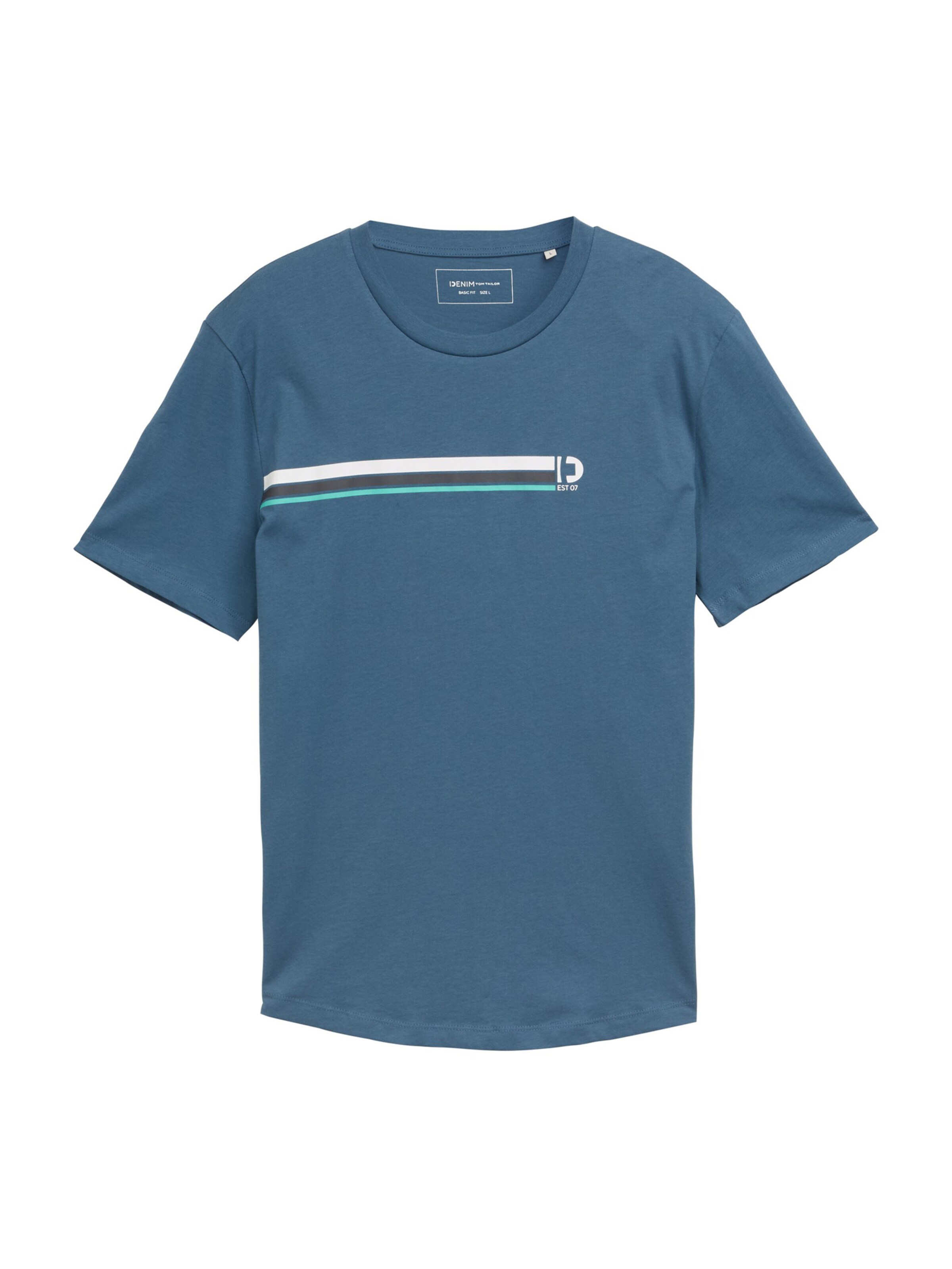 TOM TAILOR DENIM Футболка в Синий: спереди