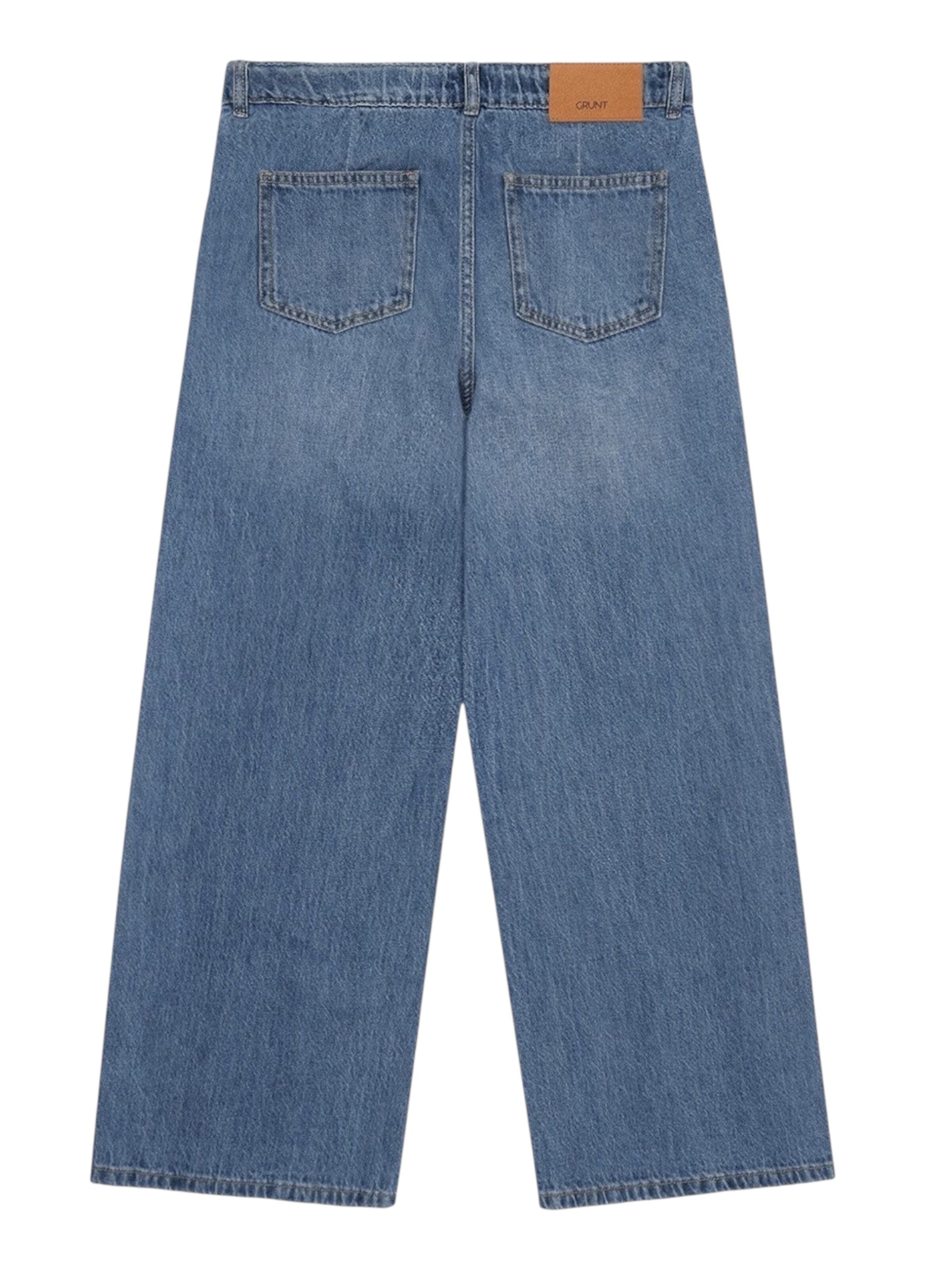 GRUNT Flared Jeans 'Jeans von GRUNT GRPlaty Pleat' in Blue