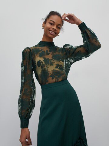 EDITED Blouse 'Nadina' in Green: front