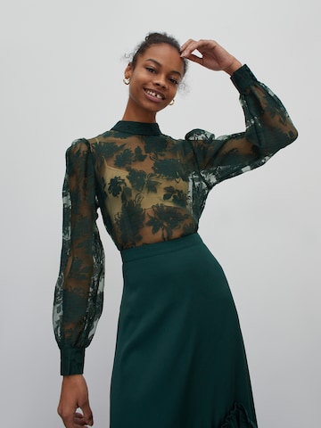 EDITED Blouse 'Nadina' in Green: front
