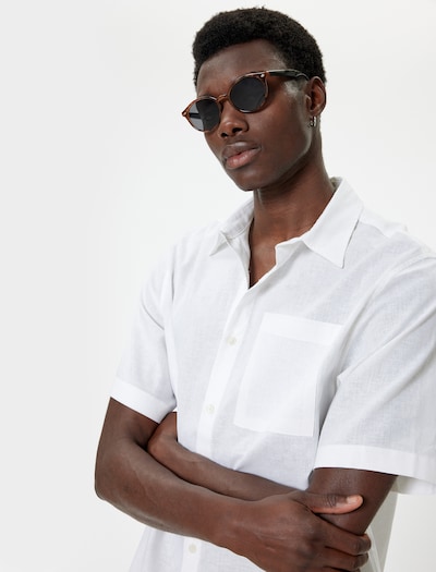 Koton Button Up Shirt in White, Item view