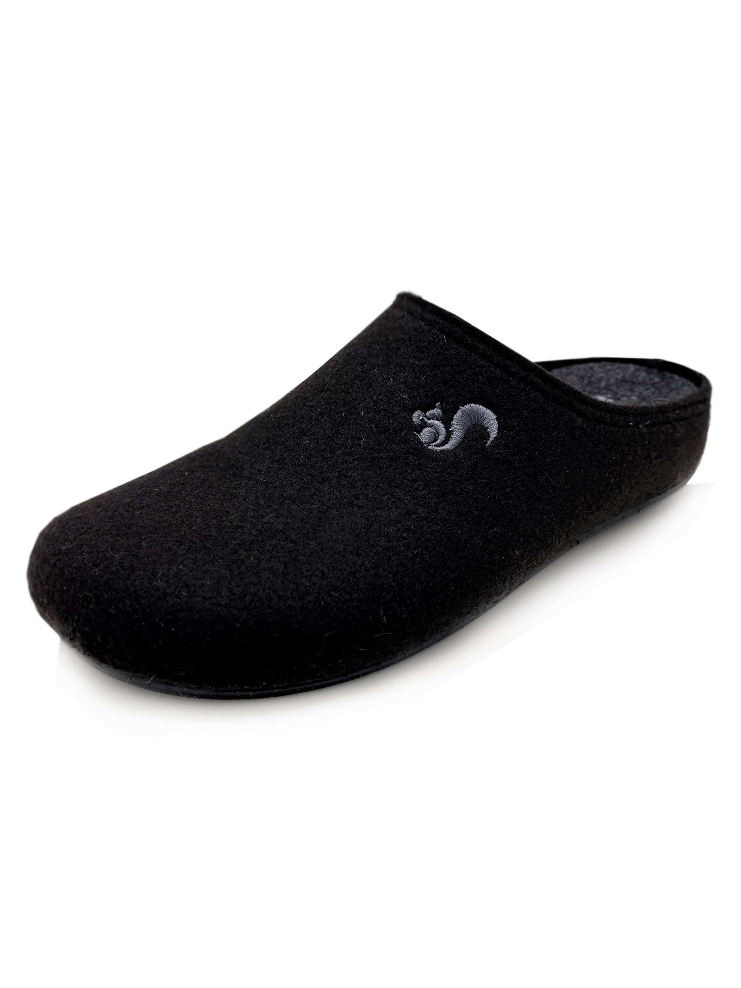 thies Hausschuh 'thies 1856 ® Recycled PET Slipper'‌ in Schwarz: Vorderseite