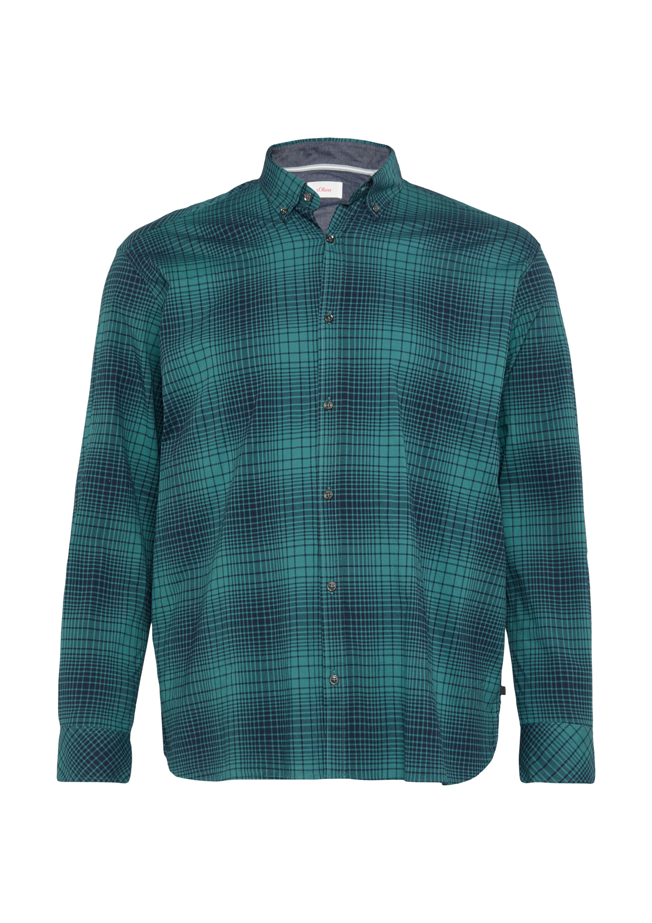 s.Oliver Men Big Sizes Hemd in Blau: Vorderseite