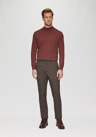 Coupe slim Pantalon s.Oliver BLACK LABEL en marron