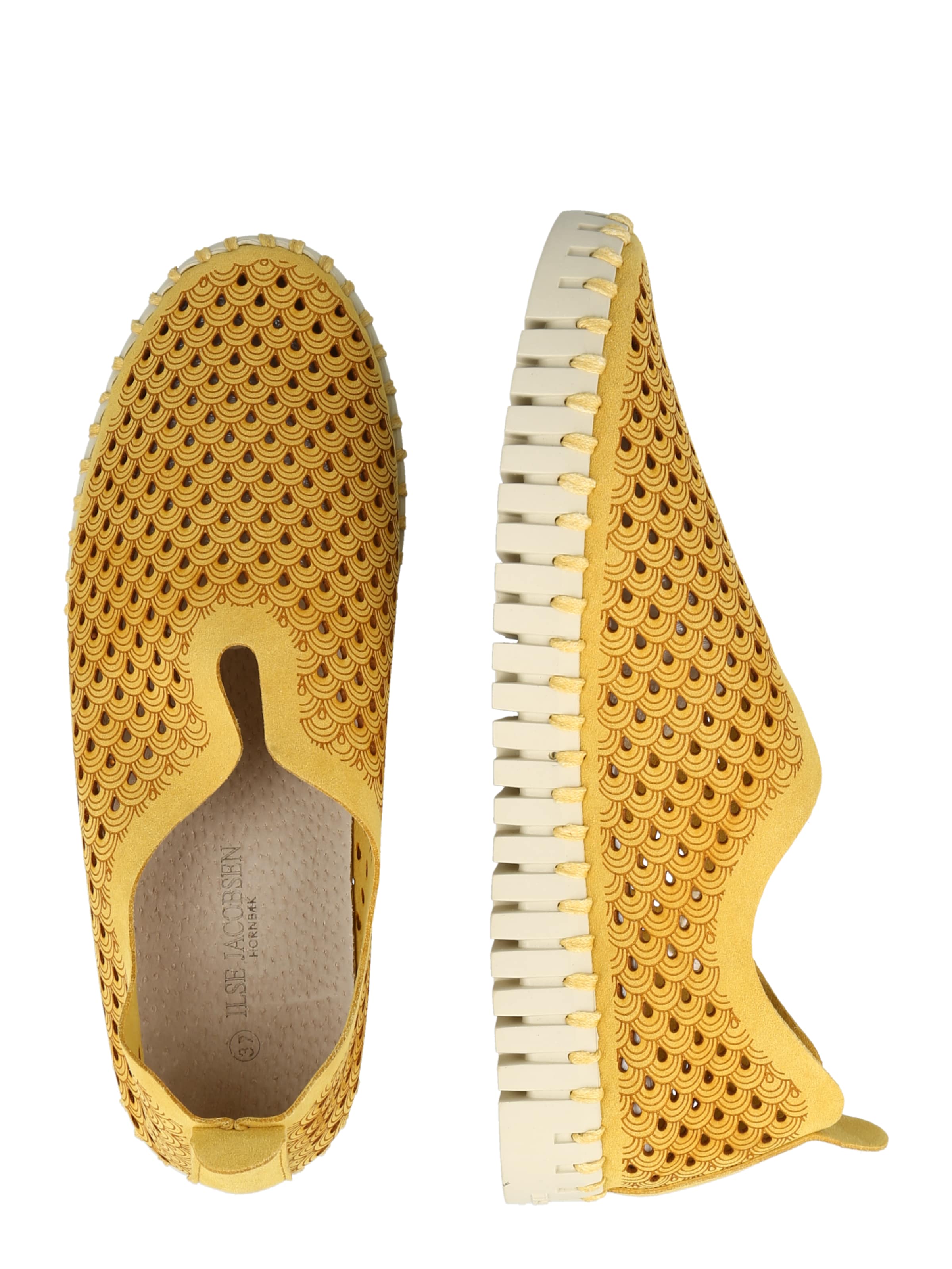 Teniși 'FLATS' de la ILSE JACOBSEN pe galben