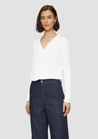s.Oliver BLACK LABEL Blouse in Beige: front