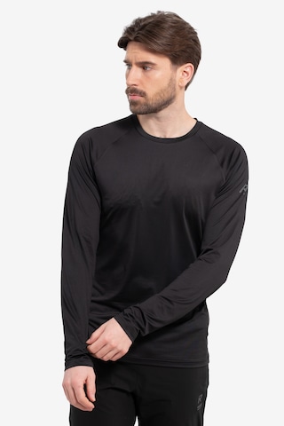 Rukka Λειτουργικό μπλουζάκι 'MUOSTO' σε μαύρο: μπροστά