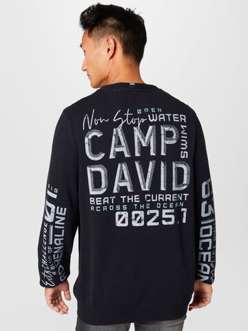 CAMP DAVID Sweatshirt in Blau