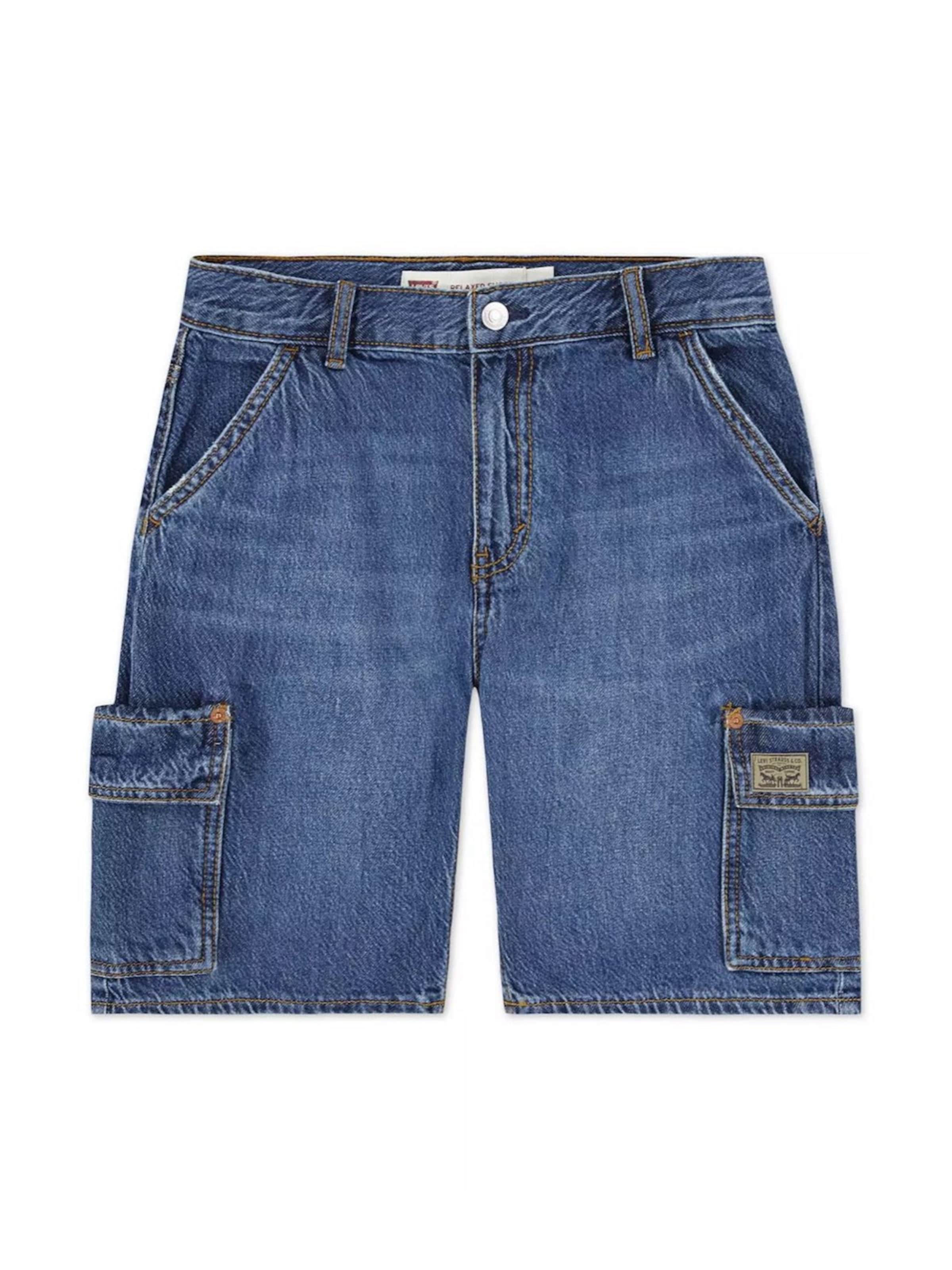 Levi's Kids Broek 'Bermuda blu denim per bambino' in de kleur Blauw denim, Productweergave