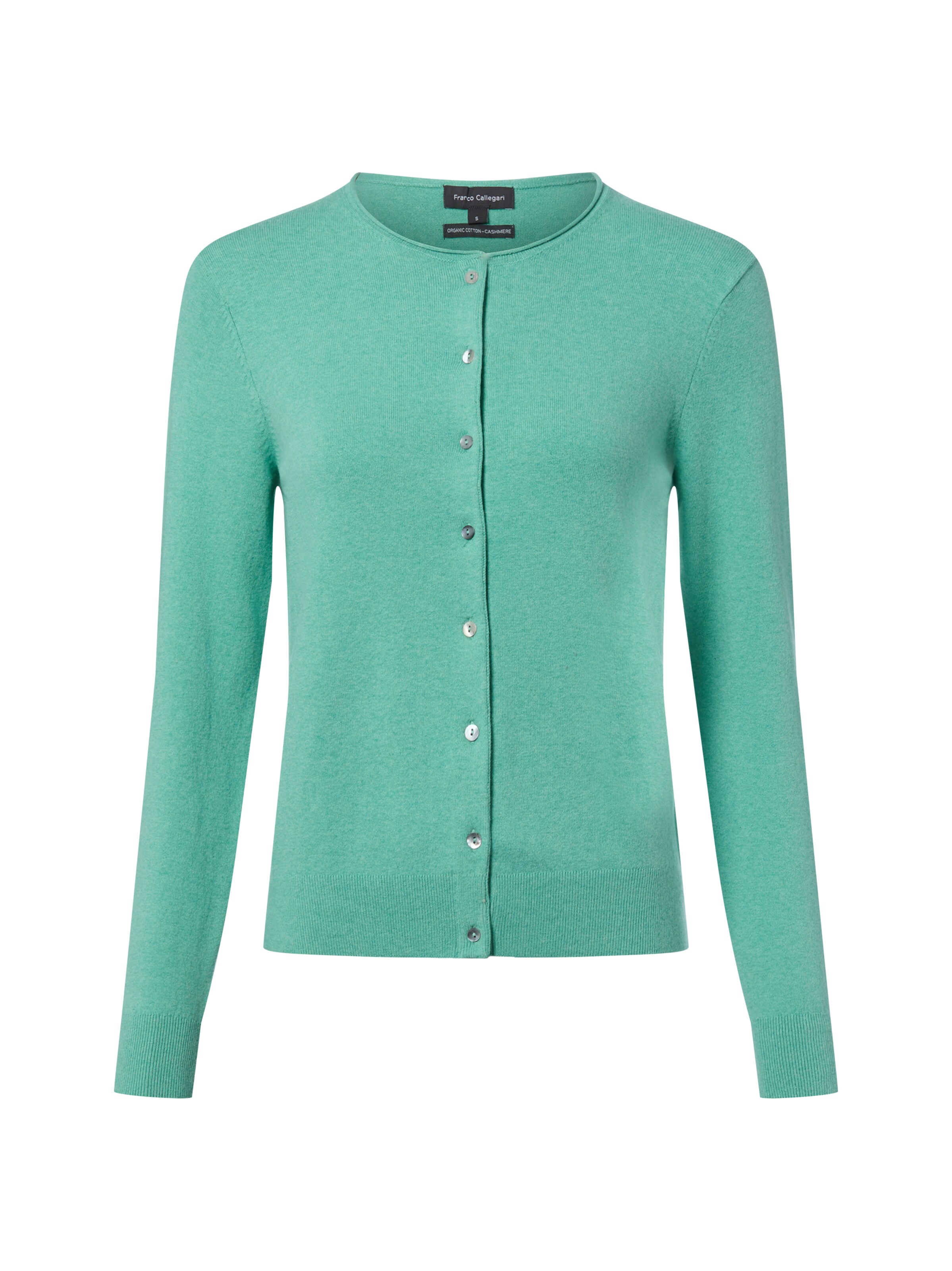 Franco Callegari Strickjacke in Grün: Vorderseite