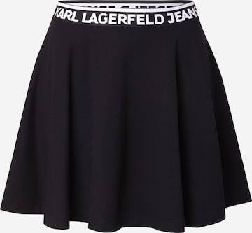 juoda KARL LAGERFELD JEANS Sijonas: priekis