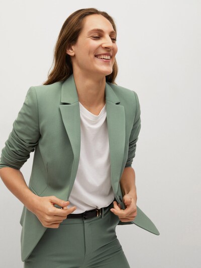 MANGO Blazer 'Boreal' in mint, Modelansicht
