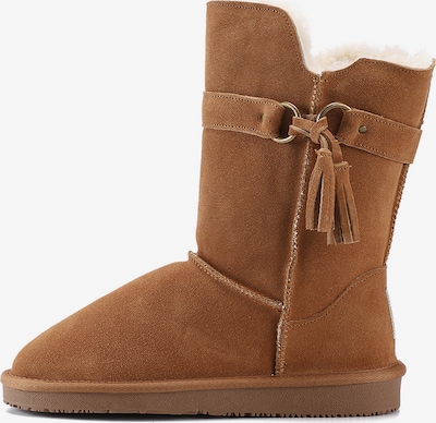 Gooce Snowboots 'Bangle' i cognac, Produktvisning