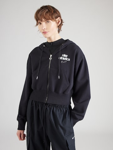 Nike Sportswear Collegetakki 'PHNX FLC' värissä musta: etupuoli