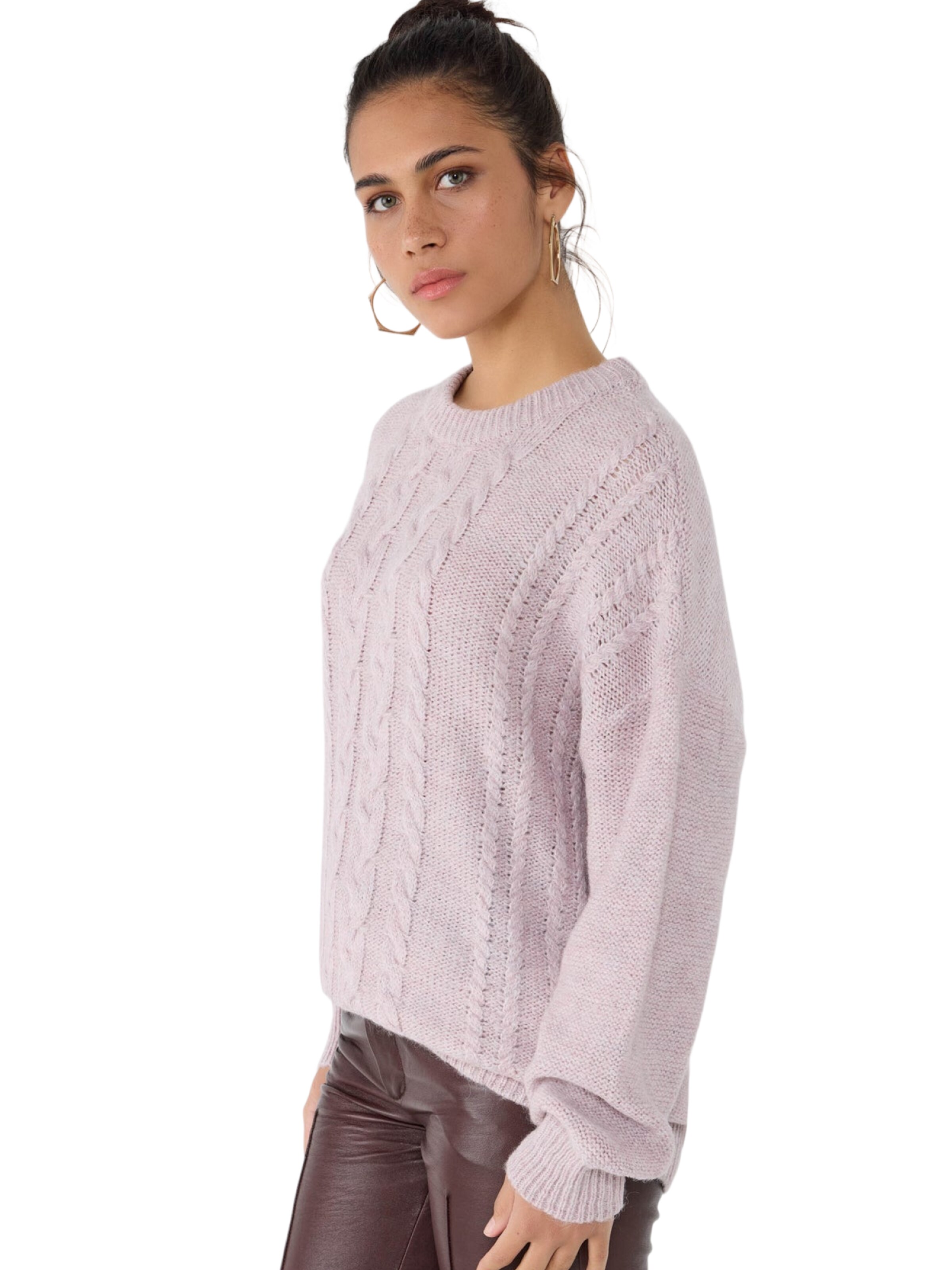 No Matter What Sweater in Purple