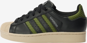 juoda ADIDAS ORIGINALS Sportbačiai 'SUPERSTAR II': priekis