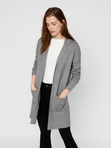 VERO MODA Knit Cardigan 'Tasty' in Grey: front