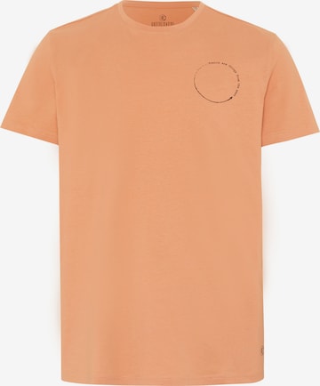 Detto Fatto Unisex T-Shirt ' mit Print-Botschaft ' in Orange: predná strana