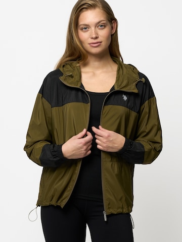 U.S. POLO ASSN. Jacke 'Idun' in Grün: Vorderseite